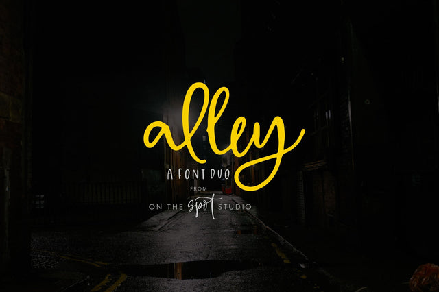 Alley Font Duo Font On The Spot Studio 