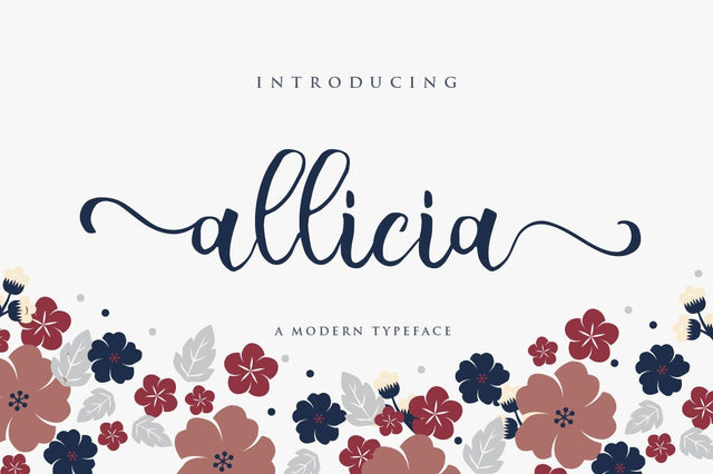 Allicia Script Font Anastasia 