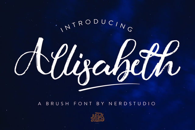 Allisabeth Brush Font SVG nearzz 