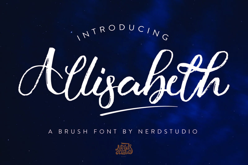 Allisabeth Brush Font SVG nearzz 