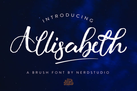 Allisabeth Brush Font SVG nearzz 