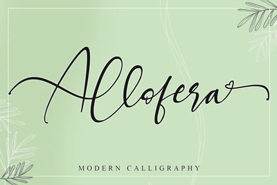 Allofera Font Stefani Letter 
