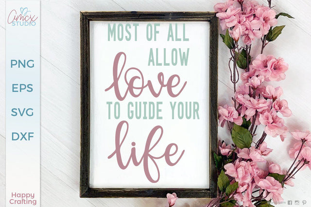 Allow Love To Guide You SVG AMCX Studio 