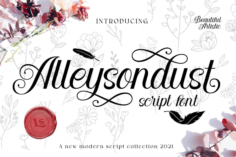 Allysondust Font letterstockstd 