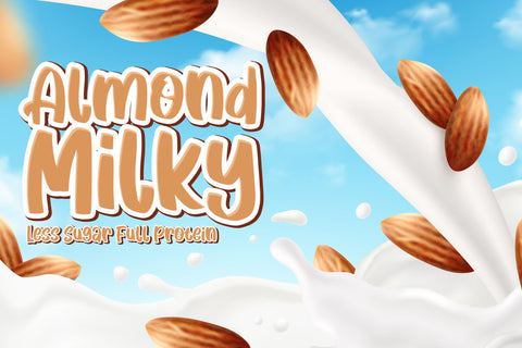 Almond Cream Fun Font Font Creakokun Studio 