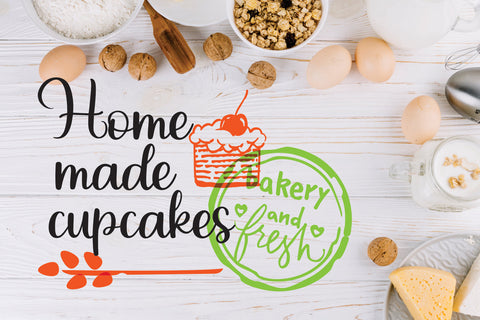 Almond Cupcakes Font Mozarella 