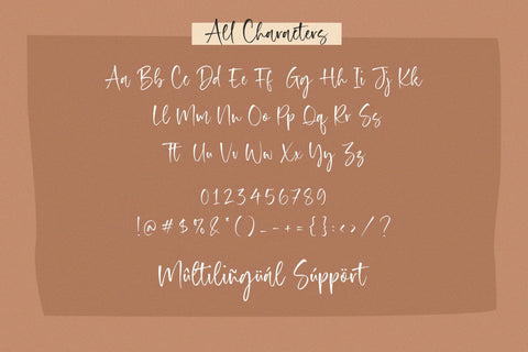 Almond Hunter Font Timur type 