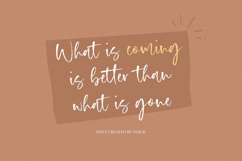 Almond Hunter Font Timur type 