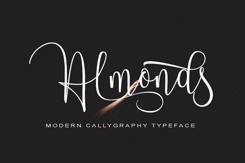 Almonds Script Font PolemStudio 