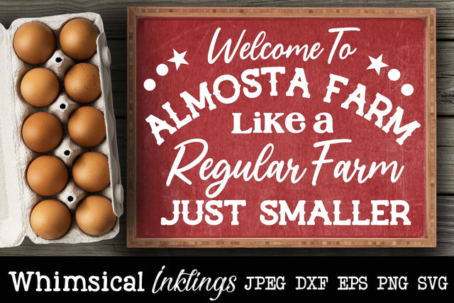 Almosta Farm SVG SVG Whimsical Inklings 