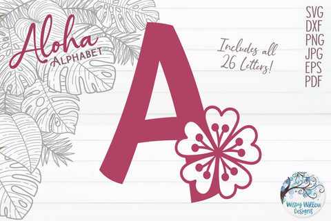 Aloha Alphabet SVG Bundle SVG Wispy Willow Designs 