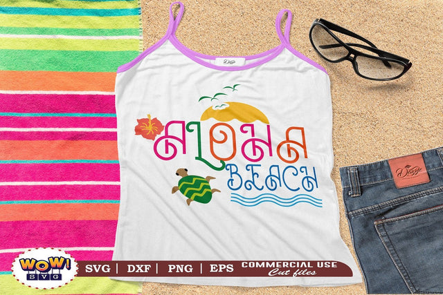 Aloha beach svg, Summer svg, Beach svg, Png, Dxf SVG Wowsvgstudio 
