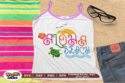 Aloha beach svg, Summer svg, Beach svg, Png, Dxf SVG Wowsvgstudio 