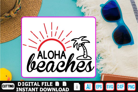 Aloha Beaches SVG Craftlabsvg24 