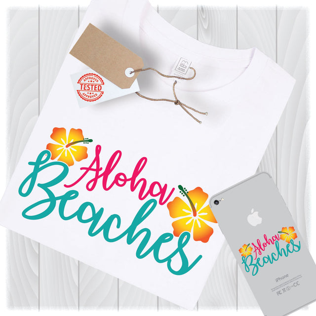 Aloha Beaches Svg Files For Cricut Designs, Aloha Svg, Summer Svg, Summer Vacation Svg, Holiday Svg, Summer Fun Svg Files for Silhouette SVG My Sew Cute Boutique 