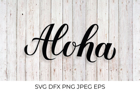 Aloha calligraphy lettering SVG SVG LaBelezoka 