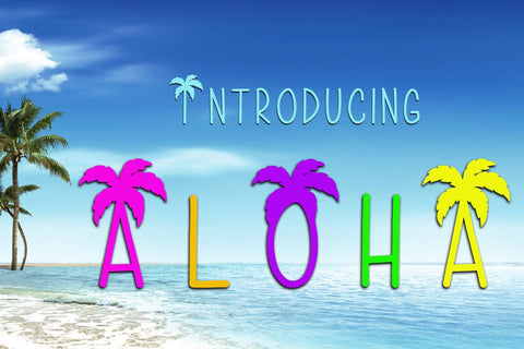 Aloha Font Design Shark 