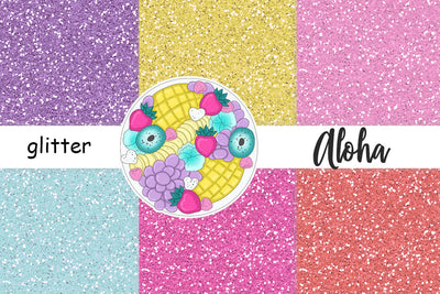 Aloha Glitter | Sparkling Background Digital Pattern GlamArtZhanna 