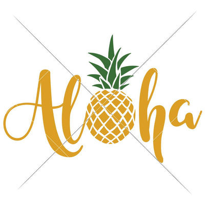 Aloha Pineapple SVG Chameleon Cuttables 