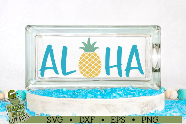 Aloha Pineapple SVG Cut File SVG Crunchy Pickle 