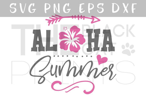 Aloha summer Cut file SVG TheBlackCatPrints 
