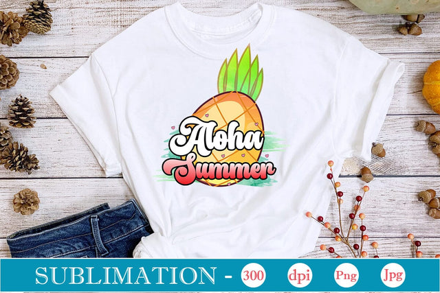 Aloha Summer Sublimation SVGs,Quotes and Sayings,Food & Drink,On Sale, Print & Cut Sublimation DesignPlante 503 
