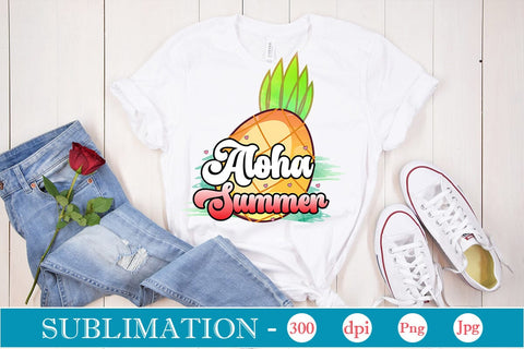 Aloha Summer Sublimation SVGs,Quotes and Sayings,Food & Drink,On Sale, Print & Cut Sublimation DesignPlante 503 