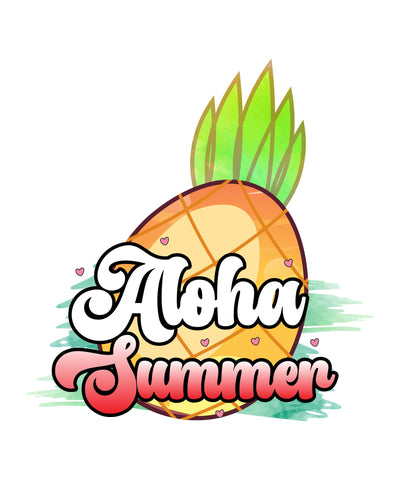 Aloha Summer Sublimation SVGs,Quotes and Sayings,Food & Drink,On Sale, Print & Cut Sublimation DesignPlante 503 