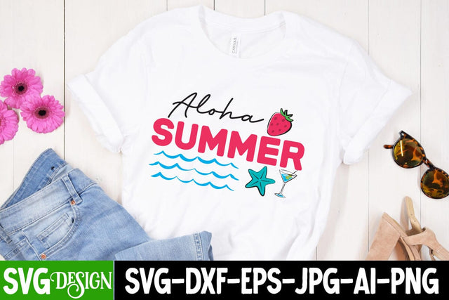 Aloha Summer SVG Cut File, Aloha Summer Sublimation Design, Welcome Summer SVG Cut File, Welcome Summer SVG Design, Summer SVG Cut File,Aloha Summer SVG Design, Summer SVG Quotes, Summer Sublimation PNG,Funny Summer SVG SVG BlackCatsMedia 