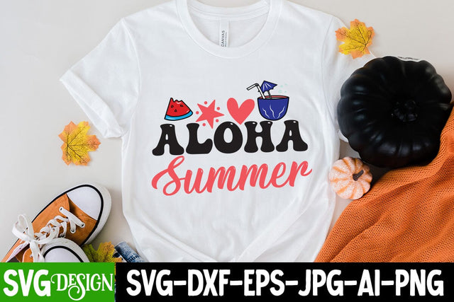 Aloha Summer SVG Cut File, Aloha Summer SVG Design, Summer SVG Cut File,Aloha Summer SVG Design, Summer SVG Quotes, Summer Sublimation PNG,Funny Summer SVG SVG BlackCatsMedia 