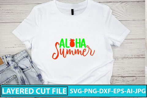Aloha Summer SVG Cut File SVG Syaman 