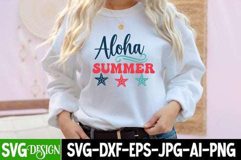 Aloha Summer SVG Cut File,Summer SVG Cut File SVG BlackCatsMedia 