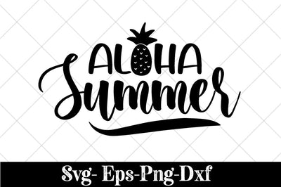 Aloha Summer svg, Pineapple svg, Aloha svg, Summer svg, Beach tshirt Design, Beach png, Summer Cut File, Summer tshirt Design, Summer Vibes SVG Svgcraft 
