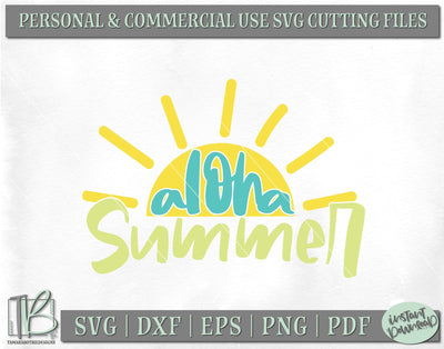 Aloha Summer SVG, Summer, Beach, Sun SVG TB Designs 