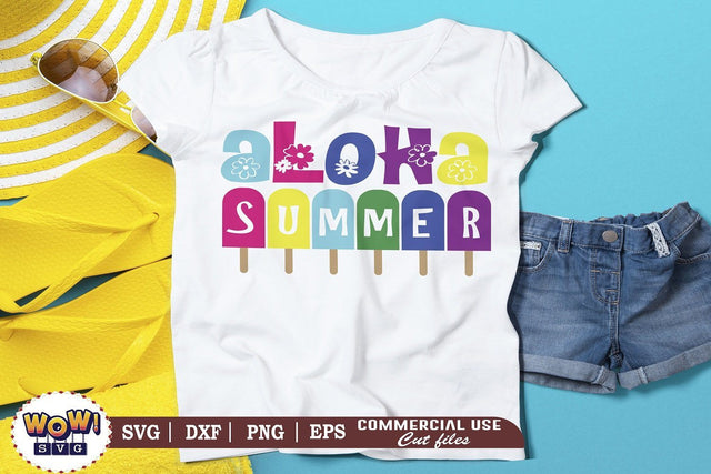 Aloha summer svg, Summer svg, Beach svg, Png, Dxf SVG Wowsvgstudio 