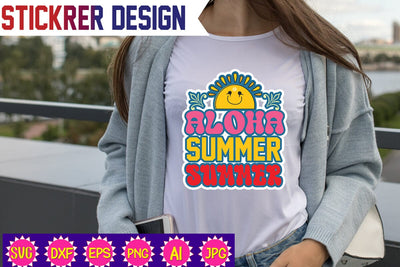 Aloha Summer,Sticker SVG SVGs,Quotes and Sayings,Food & Drink,On Sale, Print & Cut SVG Newmockups 