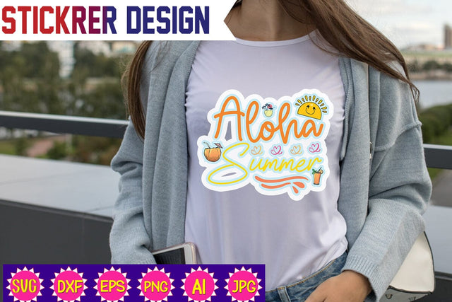 Aloha Summer,Summer Sticker Svg,Funny Beach Quotes Svg, Salty Svg, Png,Dxf,Summer Quotes Svg Bundle,Summer Bundle SVG, Beach Svg SVG Newmockups 