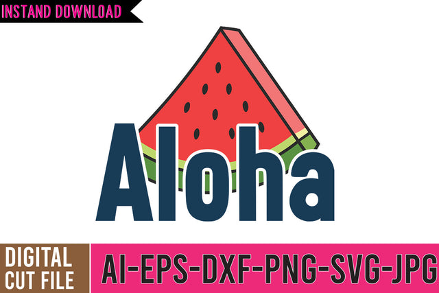 Aloha SVG Cut FIle , Summer SVG Quotes SVG BlackCatsMedia 