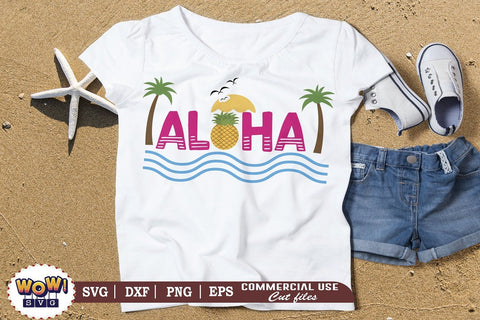 Aloha svg, Summer svg, Beach svg, Png, Dxf SVG Wowsvgstudio 
