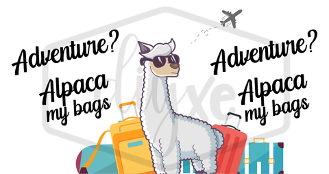 Alpaca My Bags - Sublimation Graphic For Mug Sublimation DIYxe Designs 