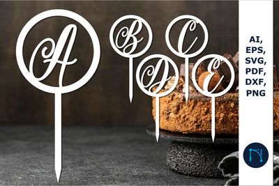 alphabet A-Z Cake topper SVG bundle SVG MD JOYNAL ABDIN 