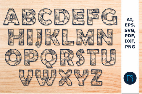 alphabet a-z laser/paper cut svg bundle SVG MD JOYNAL ABDIN 