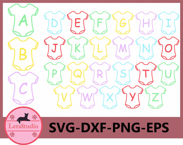Alphabet Baby Svg SVG Lerastudio 