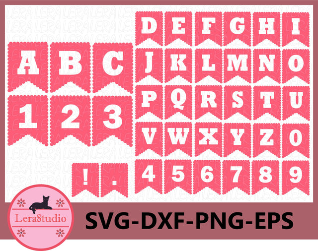 Alphabet banner svg SVG Lerastudio 