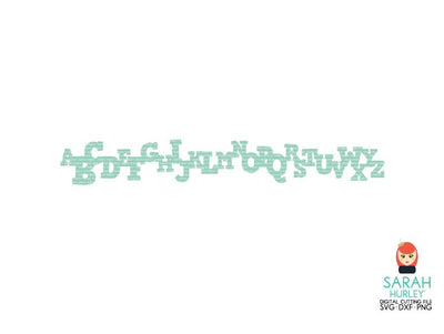 Alphabet Border SVG Sarah Hurley 