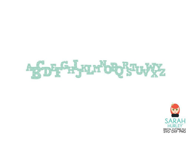 Alphabet Border SVG Sarah Hurley 