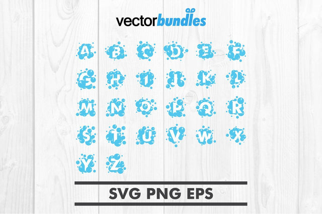 Alphabet bubble clip art svg SVG vectorbundles 
