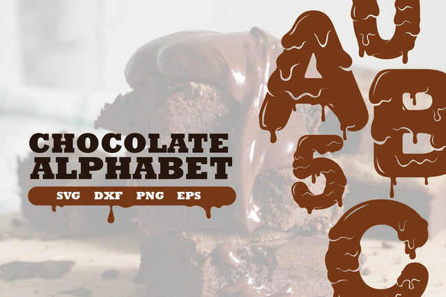 Alphabet Chocolate svg, dxf, png, eps SVG dadan_pm 