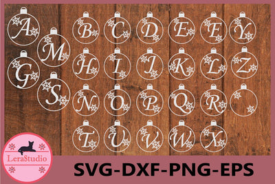 Alphabet Christmas svg SVG Lerastudio 