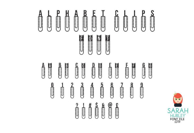 Alphabet Clip Font Font Sarah Hurley 